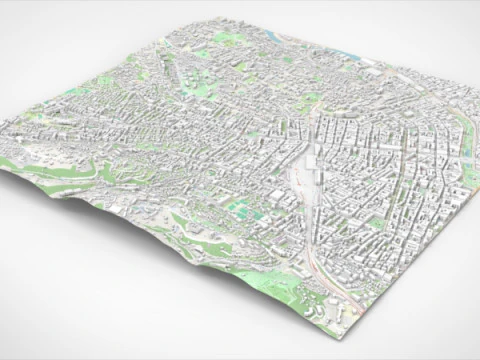 Cityscape Nice France 3D Model
