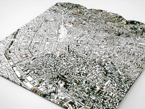 Cityscape Nice France 3D Model