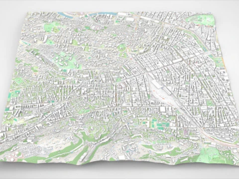 Cityscape Nice France 3D Model