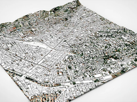 Cityscape Nice France 3D Model