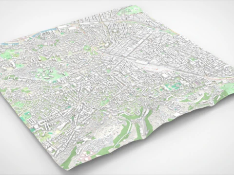 Cityscape Nice France 3D Model