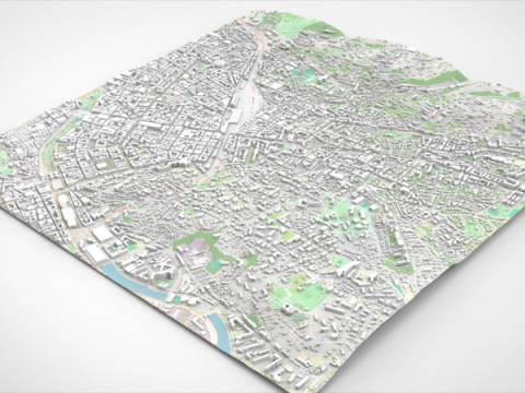 Cityscape Nice France Modelo 3D
