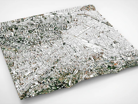 Cityscape Nice France 3D Model