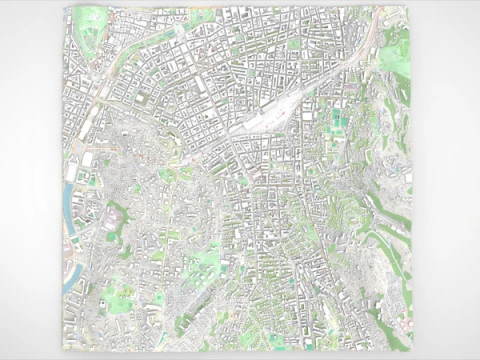 Cityscape Nice France 3D Model