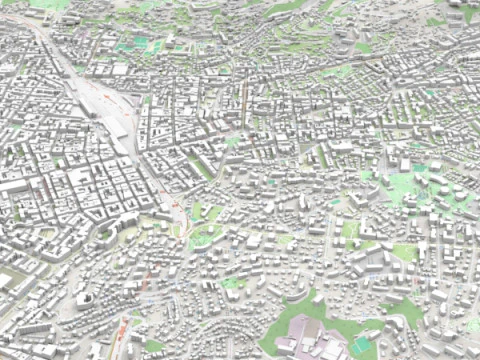 Cityscape Nice France 3D Model