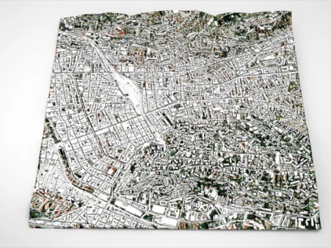 Cityscape Nice France 3D Model