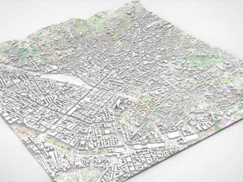 Cityscape Nice France 3D Model