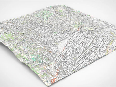 Cityscape Nice France 3D Model