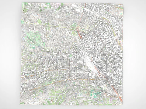 Cityscape Nice France 3D Model