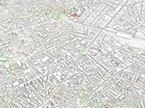 Cityscape Nice France Modelo 3D