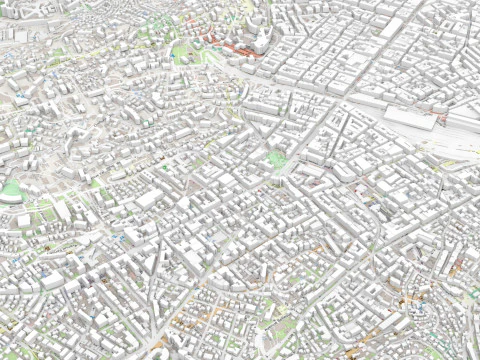 Cityscape Nice France 3D Model