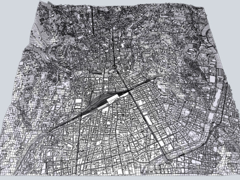 Cityscape Nice France Modelo 3D