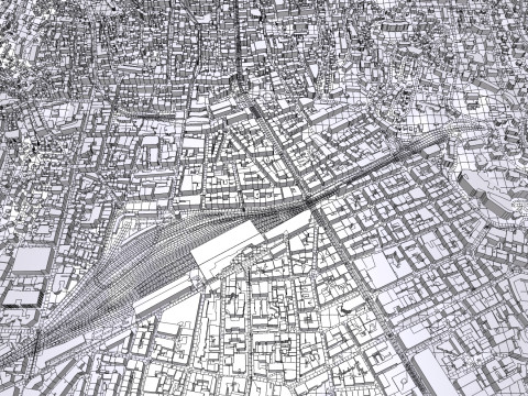 Cityscape Nice France Modelo 3D