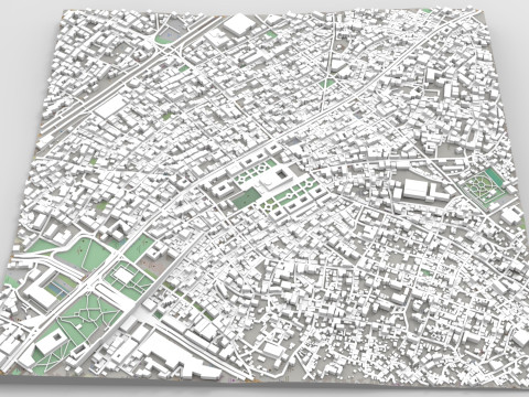Cityscape Istanbul Turkey 3D Model