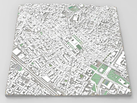 सिटीस्केप इस्तांबुल तुर्की 3D मॉडल