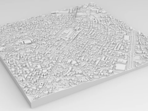 सिटीस्केप इस्तांबुल तुर्की 3D मॉडल