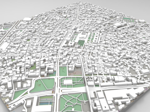 Cityscape Istanbul Turkey 3D 모델