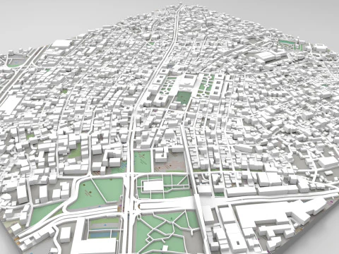 सिटीस्केप इस्तांबुल तुर्की 3D मॉडल