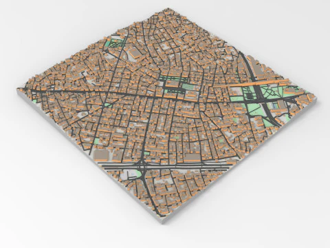 सिटीस्केप इस्तांबुल तुर्की 3D मॉडल