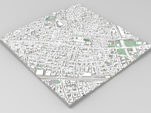 Cityscape Istanbul Turkey 3D 모델