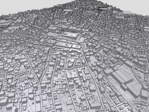 सिटीस्केप इस्तांबुल तुर्की 3D मॉडल