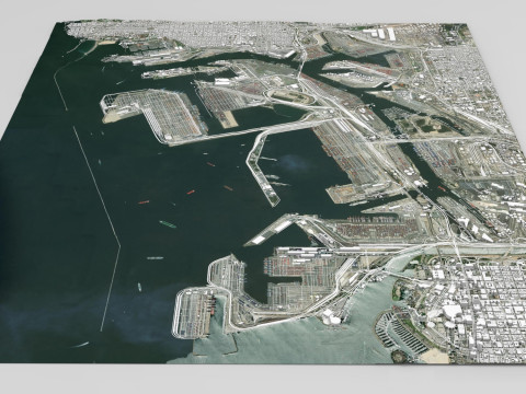 Los Angeles Port 3Dモデル
