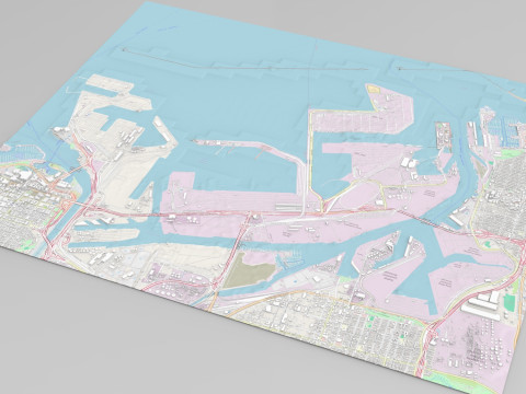 Los Angeles Port 3D Модель