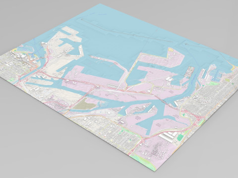 Los Angeles Port 3D Модель