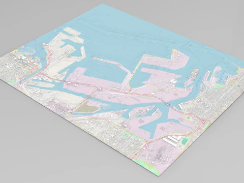 Los Angeles Port 3D Model