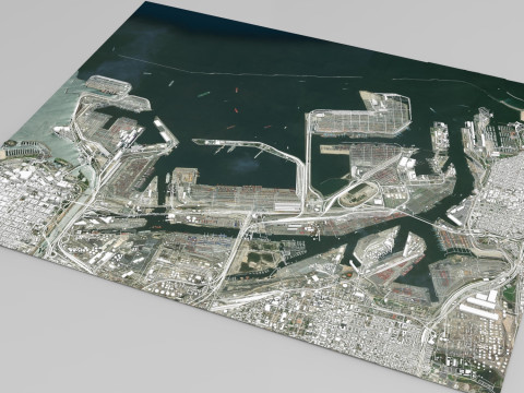 Los Angeles Port 3D Модель