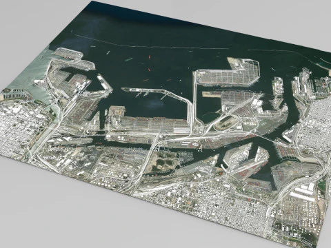 Los Angeles Port 3D Model