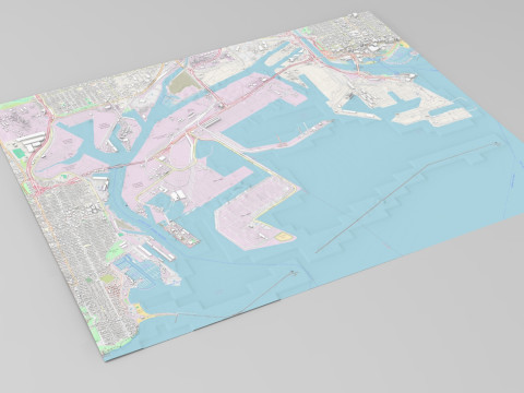 Los Angeles Port 3D Модель