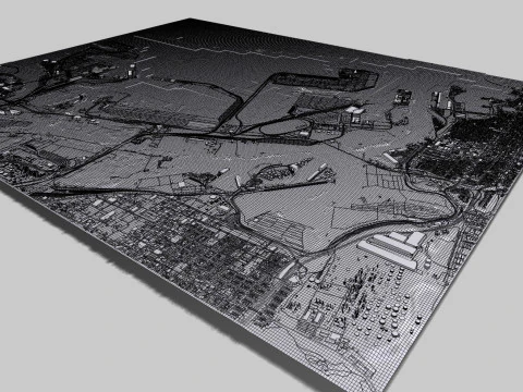 Los Angeles Port 3D Model