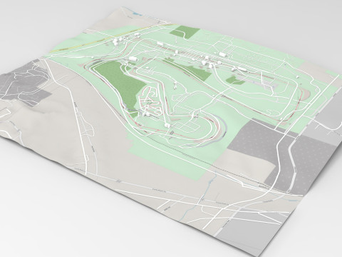 Road America Modello 3D