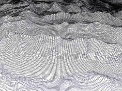 Mountain landscape Cholpon Ata Kyrgyzstan Model 3D