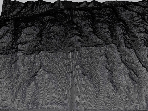 Mountain landscape Cholpon Ata Kyrgyzstan Model 3D