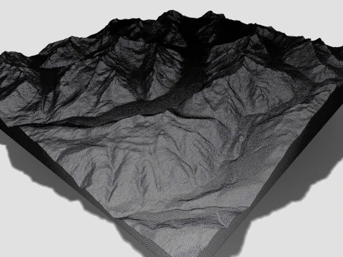 The Aletsch Glacier Bernese Alps Switzerland 3D Model
