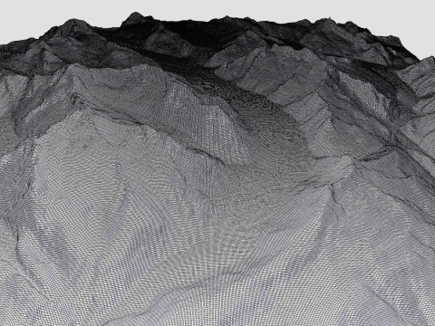 The Aletsch Glacier Bernese Alps Switzerland 3D Model