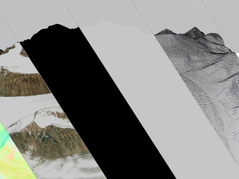 The Korzhenevsky Glacier Kazakhstan 3D Модель