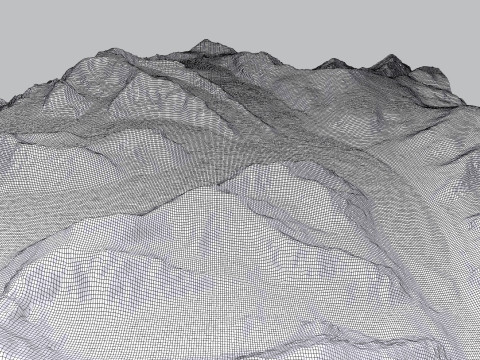 The Korzhenevsky Glacier Kazakhstan 3D Модель
