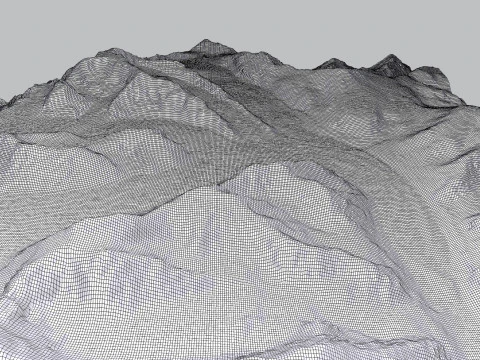 The Korzhenevsky Glacier Kazakhstan 3D Model