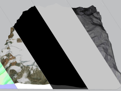 The Korzhenevsky Glacier Kazakhstan 3D Модель