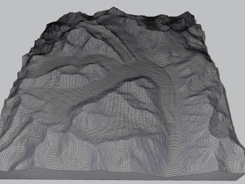 The Korzhenevsky Glacier Kazakhstan 3D Модель
