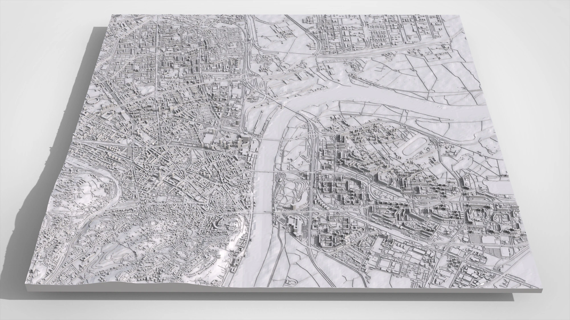 Cityscape Bratislava Slovakia 3D Print Model .c4d .max .obj .3ds .fbx .stl .blend 