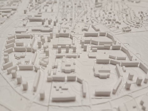 Cityscape Bratislava Slovakia Modelo de Impressão 3D