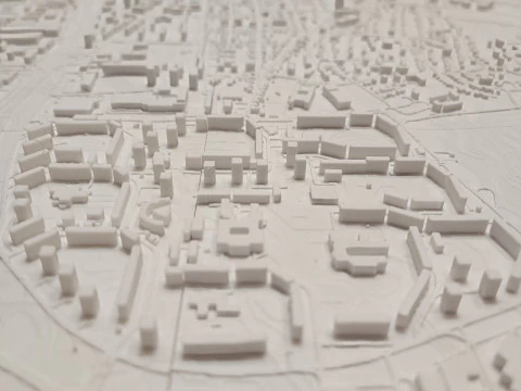 Cityscape Bratislava Slovakia 3D Print Model