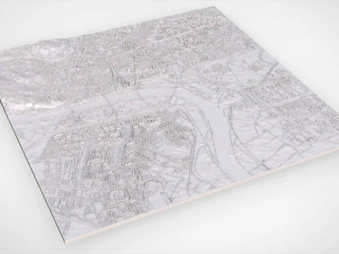 Cityscape Bratislava Slovakia 3D Print Model