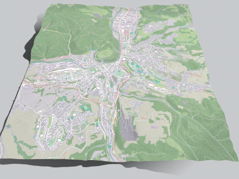 Cityscape Banska Bystrica Slovakia 3D Model