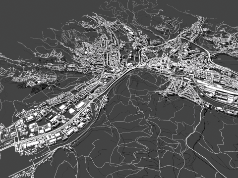 Cityscape Banska Bystrica Slovakia 3D Model