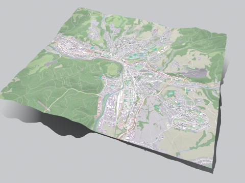 Cityscape Banska Bystrica Slovakia 3D Model